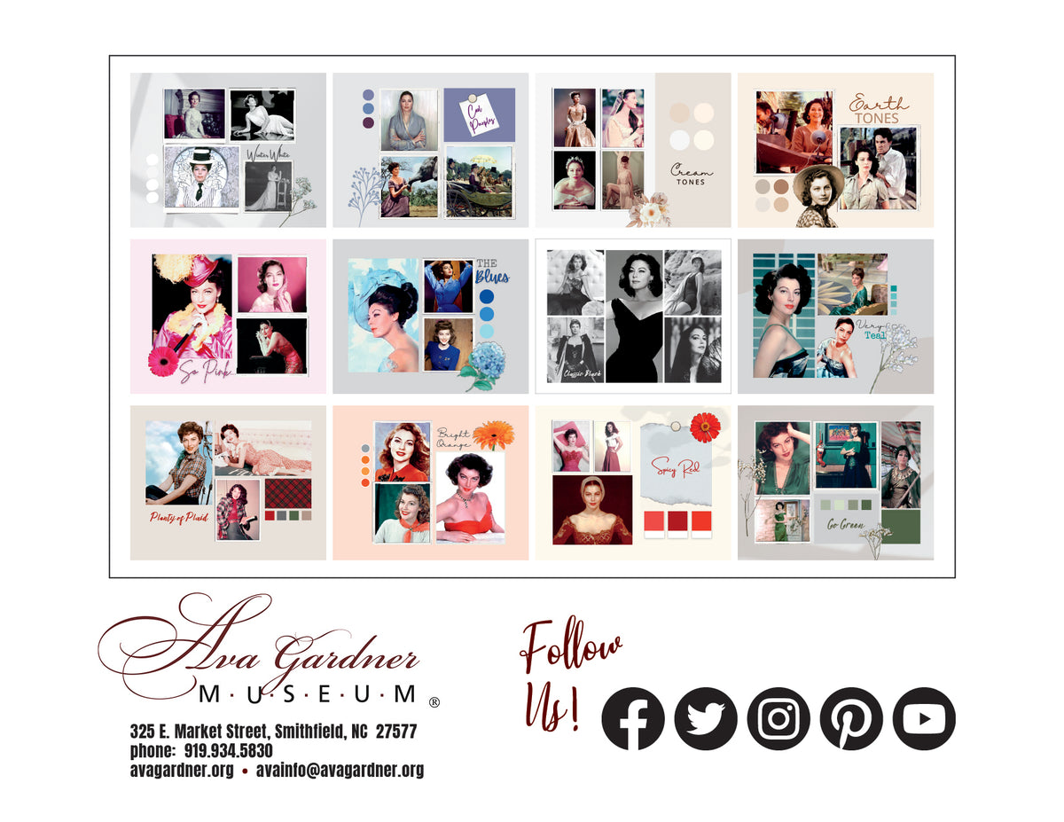 Calendar 2023 "The colors of Ava" Ava Gardner Museum