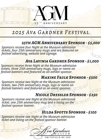 2025 Ava Gardner Festival - Sponsorships